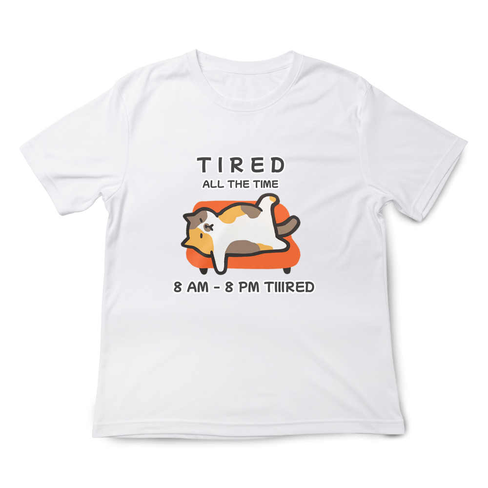 JZ TEE Calico Cat - Exhausted Graphic Tee