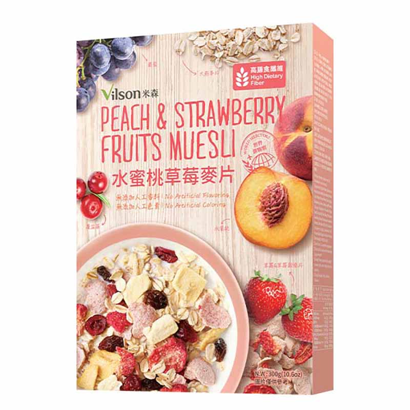 【米森 vilson】Peach & Strawberry Fruits Muesli (300g), , large