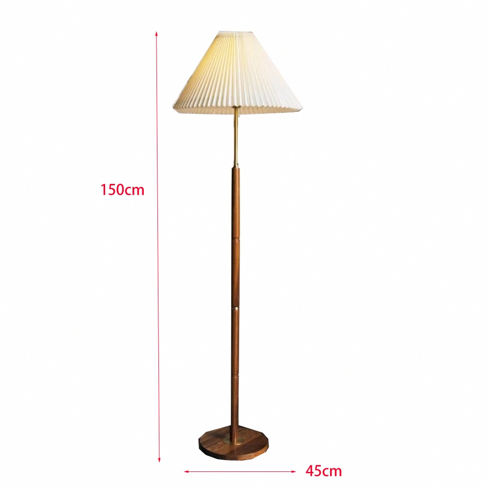 【H&R安室家】 雨果原木落地燈 ZA0187, , large