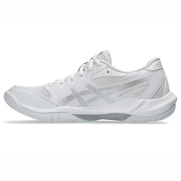 Asics Gel-rocket 12 男女 排球鞋 穩定 包覆 回彈 白 銀 [1072A119-101], , large