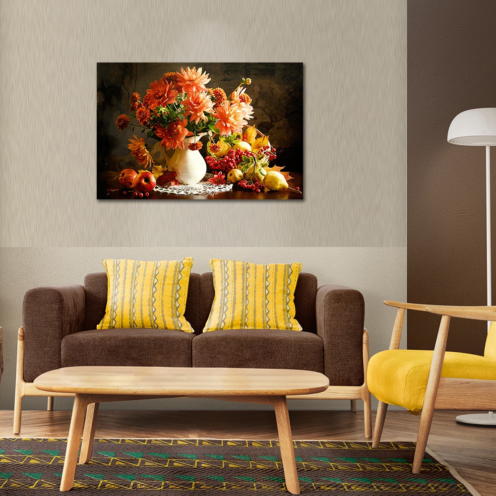 【御畫房】花開吉祥之二 國家一級畫師手繪油畫60×90cm(VF-20), , large