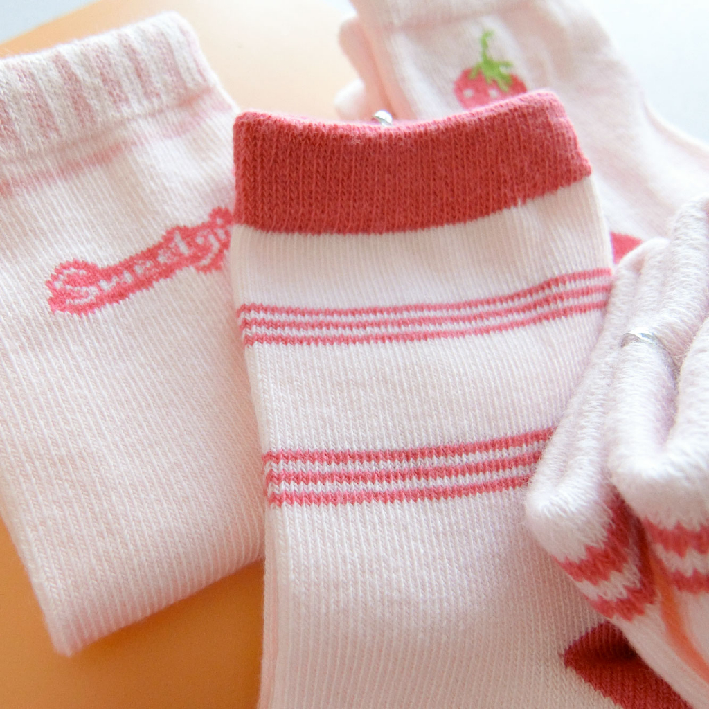 [Kaimei Cotton Industry] 10 pairs set, random and excellent, MIT made in Taiwan, pure cotton anti-slip children's socks, sweetheart baby style, 9-13cm, , large