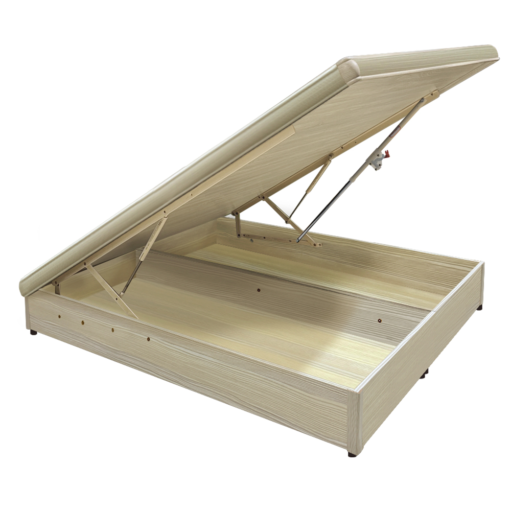 Anxin Yaslan Folding Bed Base 3.5ft (Walnut), , large