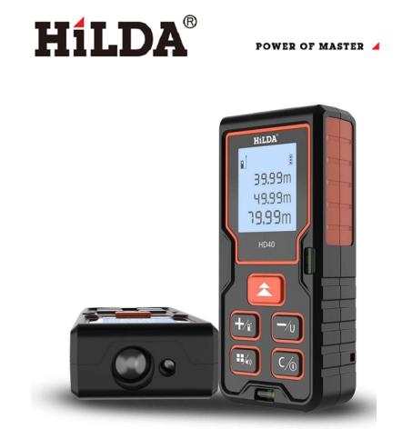 【HILDA】希爾達電動工具 測距儀 40米 雷射尺 雷射水平儀 HL40M, , large