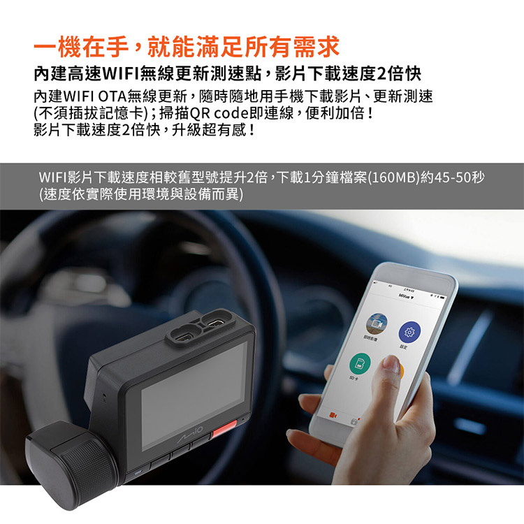 Mio MiVue 955W 極致4K安全預警六合一 GPS WIFI行車記錄器(送32G卡)行車紀錄器 R45630, , large