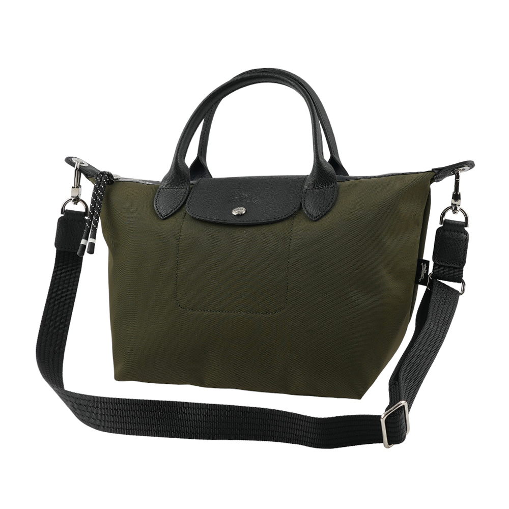 LONGCHAMP S號 LE PLIAGE ENERGY 再生帆布二用包(卡其綠), , large