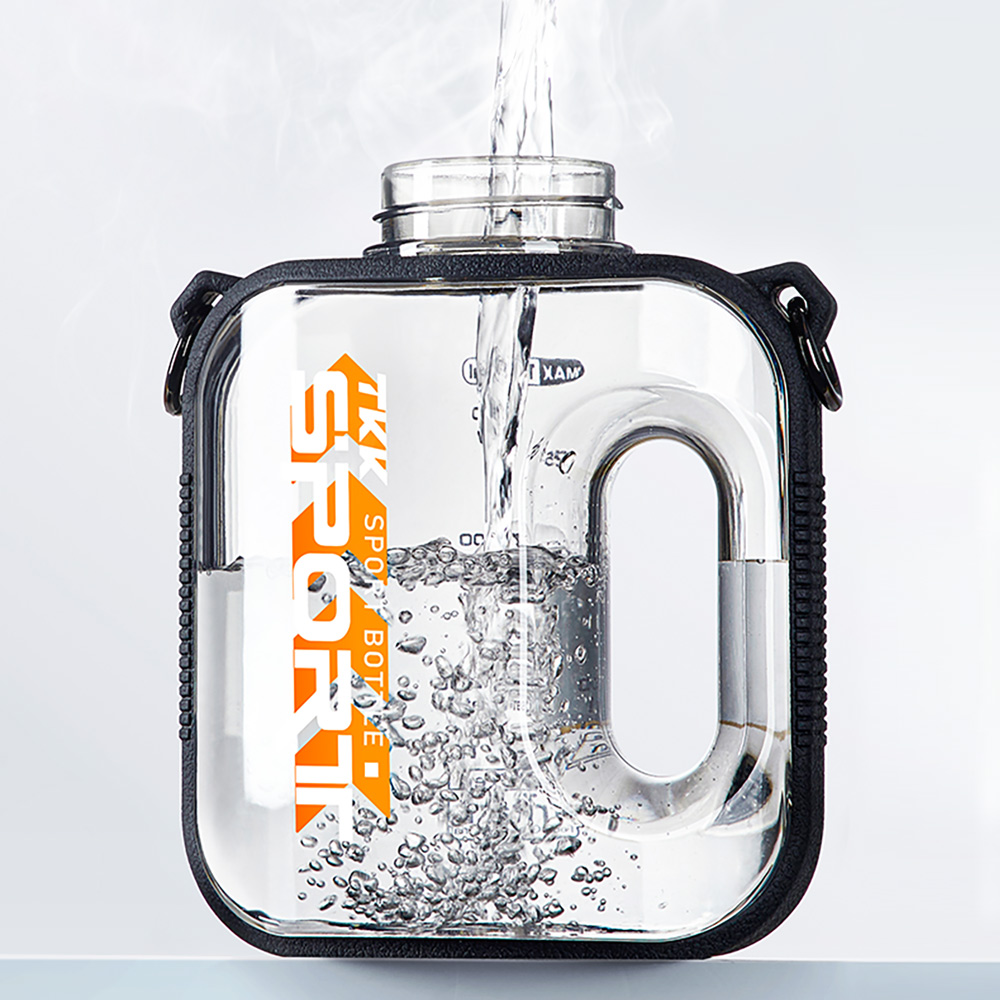 【TKK】美國進口Tritan邁噸系列 手提+背帶 直飲+吸管大容量 運動水壺1000ML(附背帶)-任選色, , large