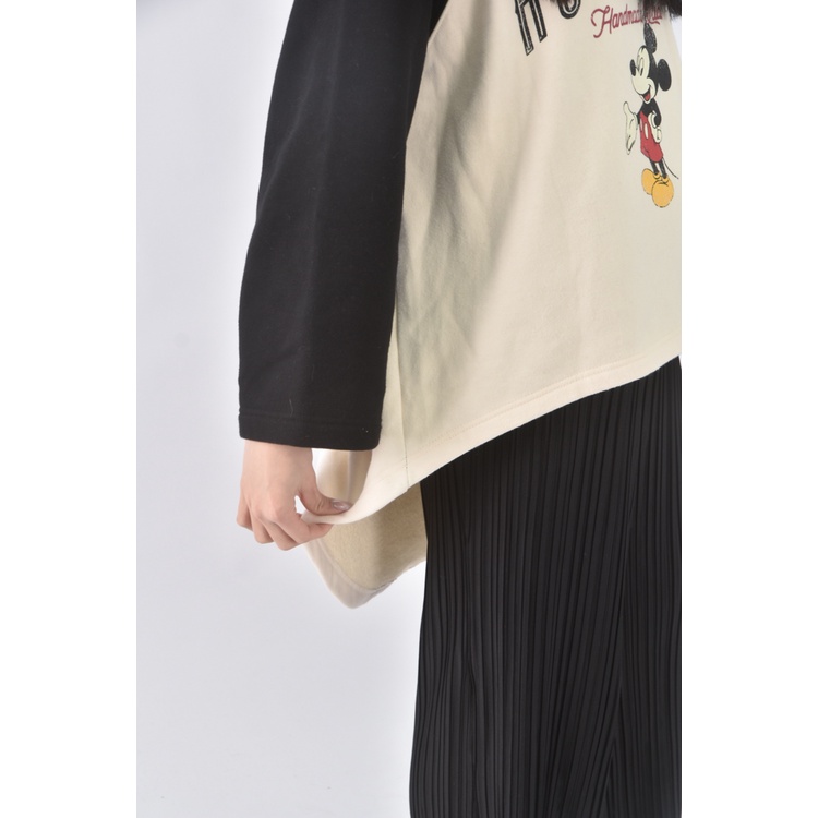 (L) disney質感連帽杏色長袖上衣二手衣, , large