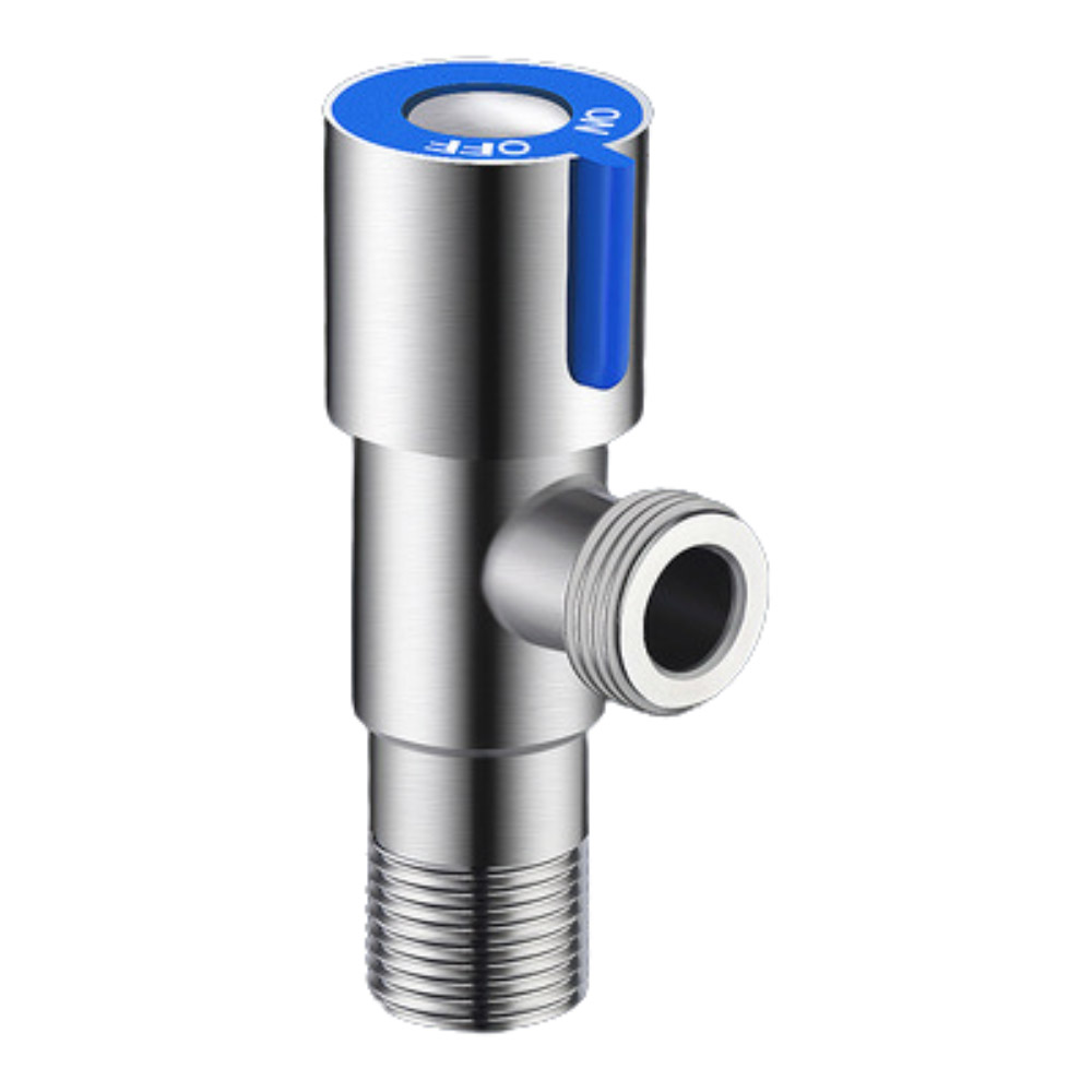 水龍頭省水閥藍色一進一出, , large