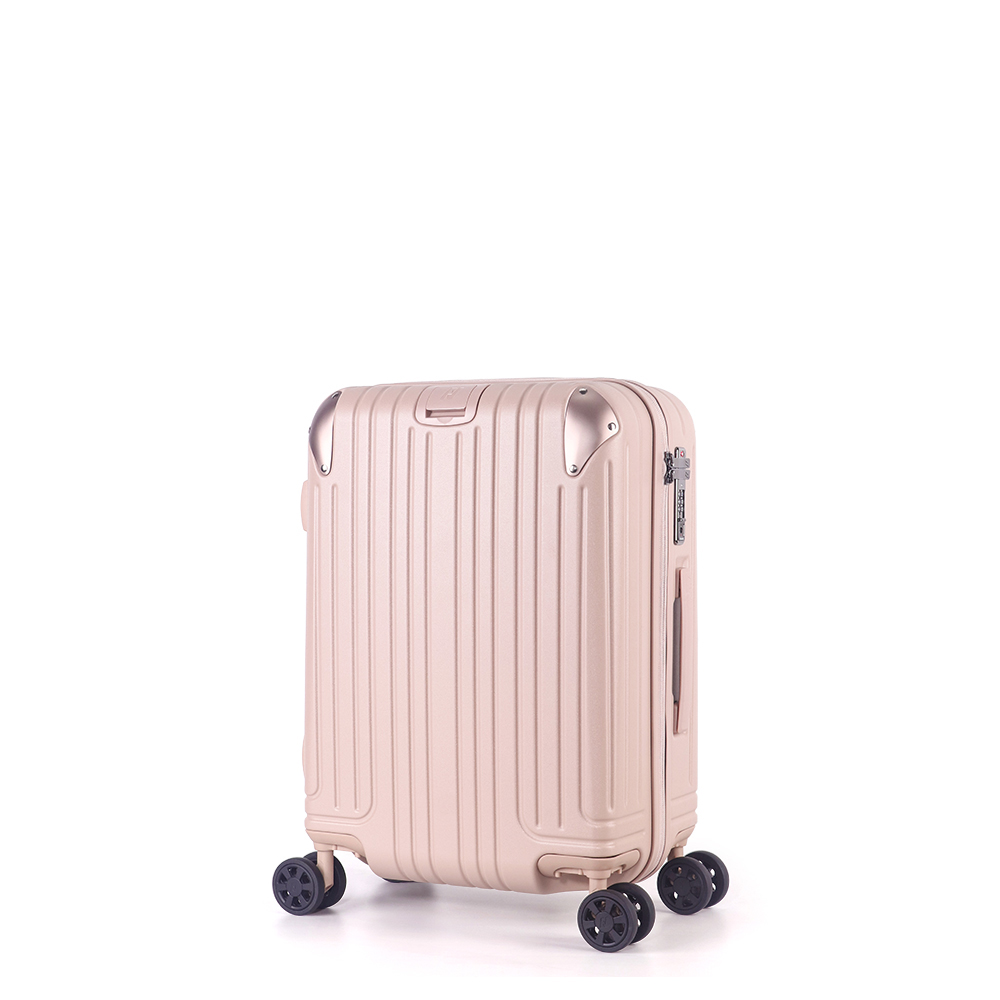 【ALLEZ】"Too Late to Meet III" 21-inch Luggage with Metal Corner Guards Rose Milk Tea, 奶茶玫瑰, large