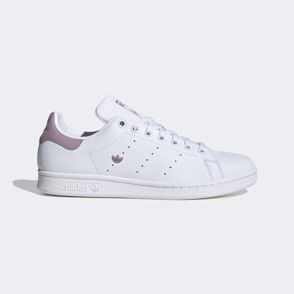 Kixpress-Adidas Stan Smith W 女 休閒鞋 經典 復古 史密斯 小白鞋 百搭 穿搭 舒適 白紫 [IE0458], , large