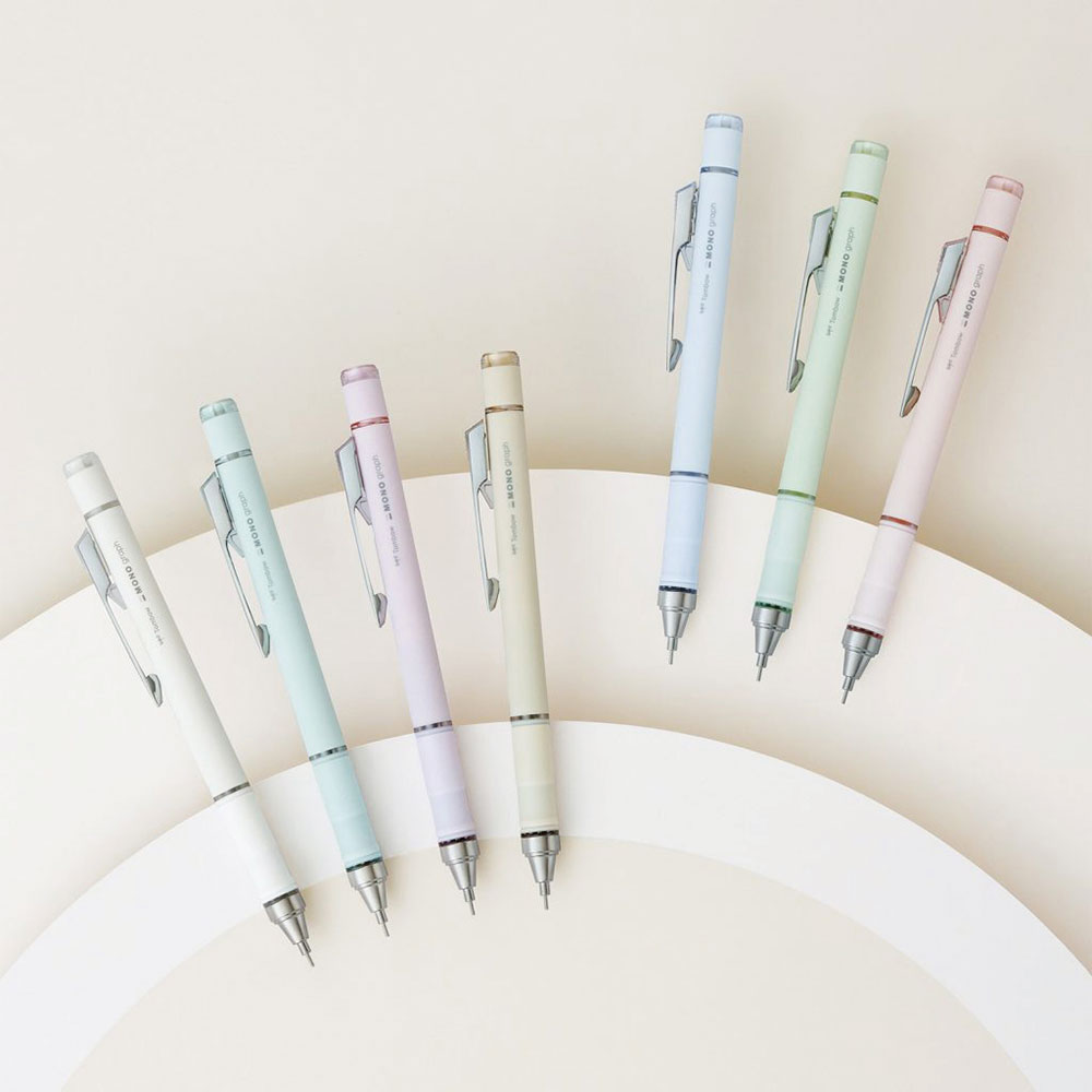 【TOMBOW】蜻蜓牌 MONO graph GRIP 自動鉛筆 0.5mm Grayish色系 /支 DPA-151A 象牙色, , large
