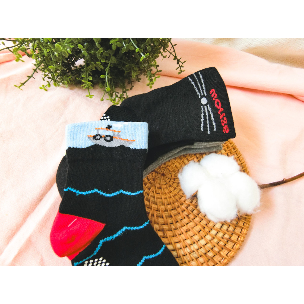 [凱美棉業]MIT台灣製 純棉寬口止滑童襪(兒童版3-6歲)-綜合款 10雙組 隨機出色, , large