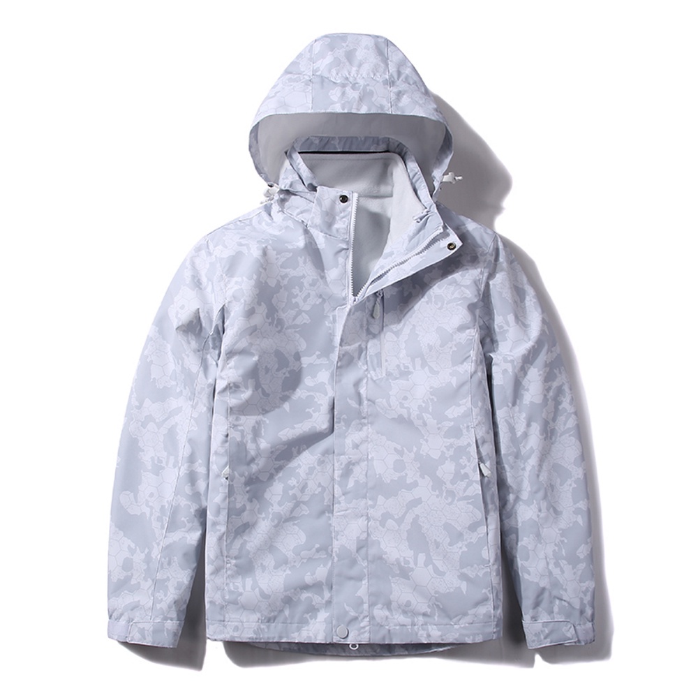 【零碼出清】DZRZVD杜戛地【97002女款兩件式外套】上下雙開式主拉鍊 衝鋒衣 印花款, , large