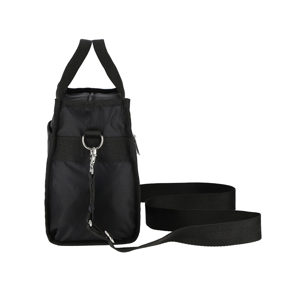 Lesportsac Large East/West Top Handle Tote 斜背手提托特包 兩用包 側背包 送禮 禮物 女包(永恆黑), , large