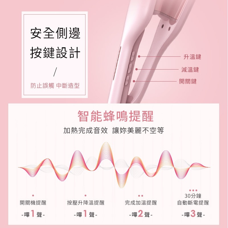 DREAM TREND 凱夢 DT-802 負離子蛋捲波浪夾, , large
