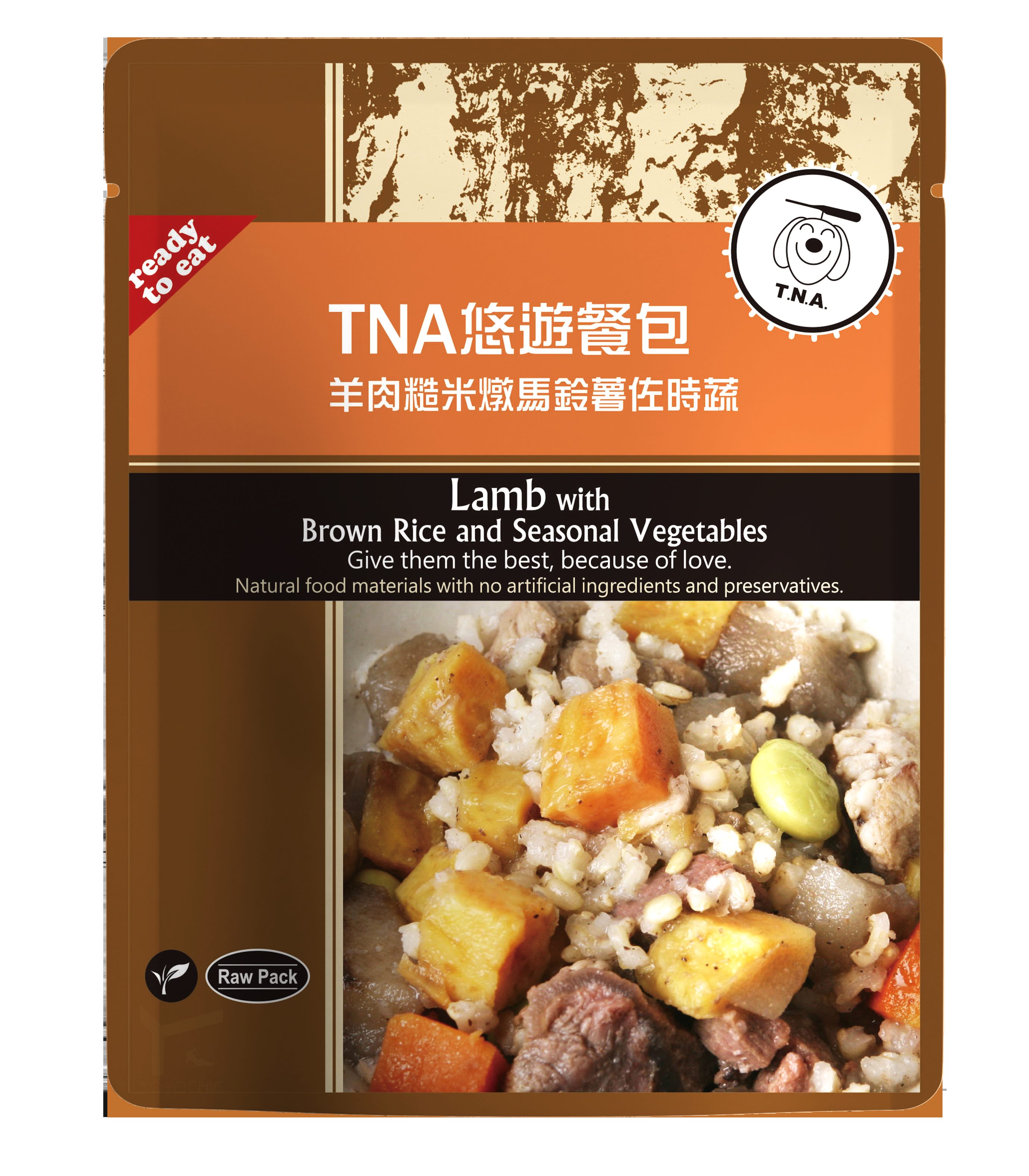 【米瑞寵物】TNA餐包-羊肉燉糙米馬鈴薯佐時蔬 150G, , large
