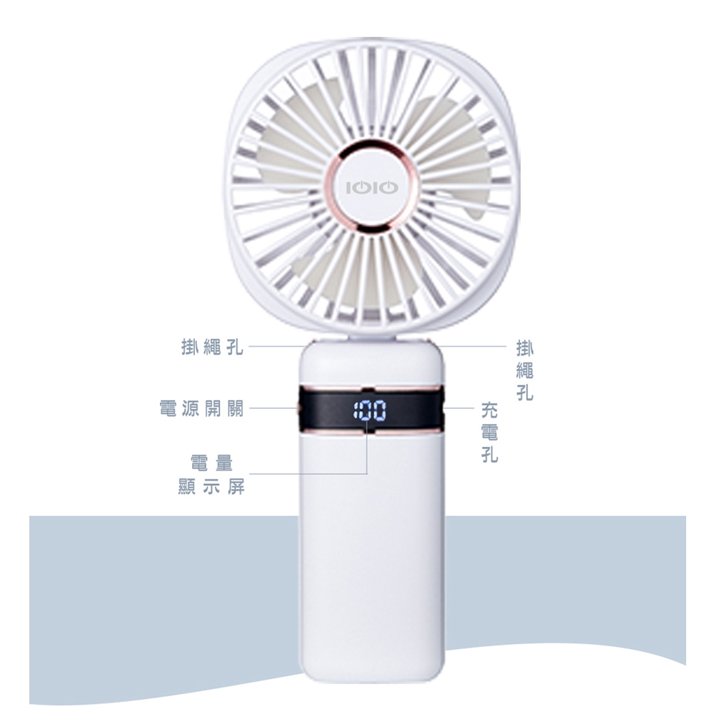 IOIO 液晶顯示手持兩用風扇 EPCF252, , large