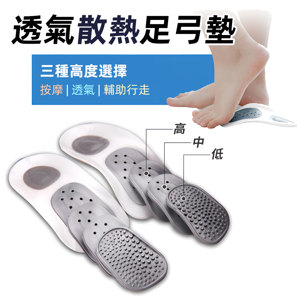 【上手家居】扁平足足弓鞋墊-E碼(鞋墊/足弓墊/扁平足鞋墊/高足弓鞋墊/足弓支撐墊), , large