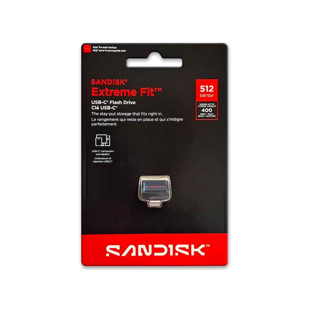 【SanDisk】CZ530 Extreme Fit 512G USB 3.2 Type-C 隨身碟 安卓 蘋果 適用, , large