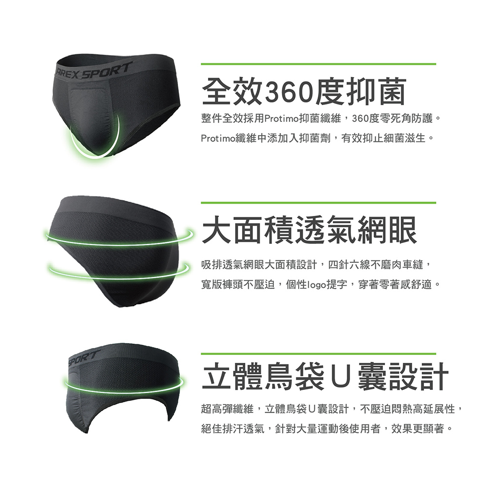 【AREXSPORT】AS-3465抑菌男內褲 內褲男 男四角褲 男三角 運動內褲 無痕男內褲 大碼男內褲 男生內褲 男平口 台灣製, , large
