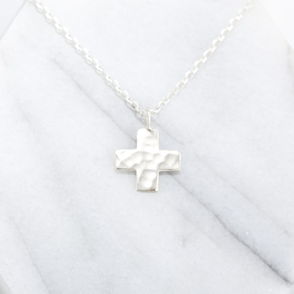 【Angel & Me】手工 鍛敲 祝福 十字架 (大) Cross s925 純銀 生日 情人節 禮物