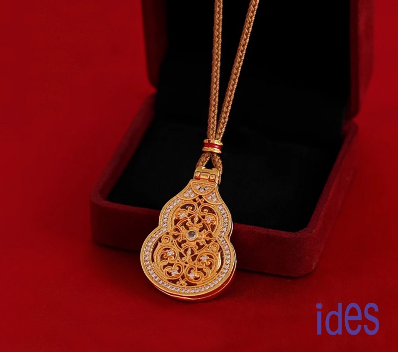 [ides愛蒂思] 輕珠寶時尚設計開運系列觀音項鍊/福祿雙全, , large