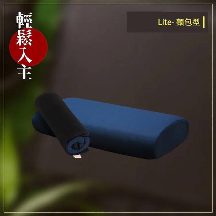 【Treewalker 萊茂】捲捲舒Lite壽司枕&ndash;麵包型(顏色隨機) 可捲收 透氣枕芯 記憶棉芯 露營枕 單, , large