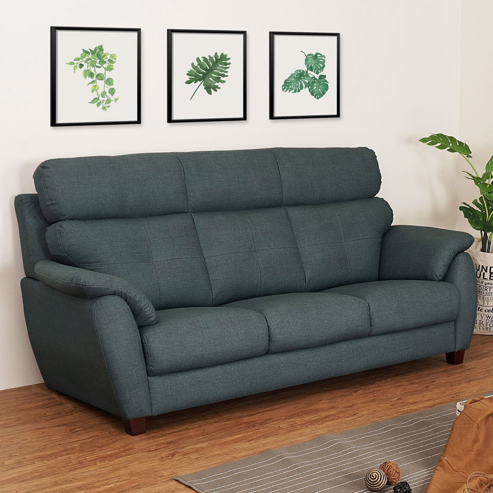 【Homelike】喜家居三人座抓皮沙發(2036)