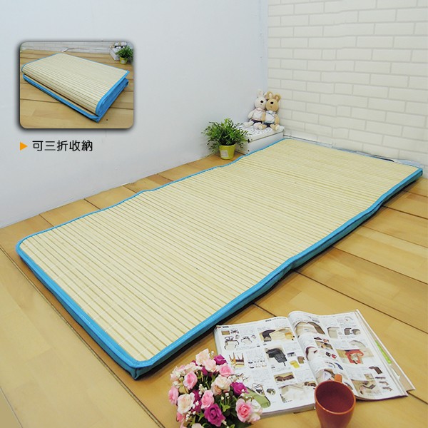 Classic plaid bamboo single breathable mattress, , large