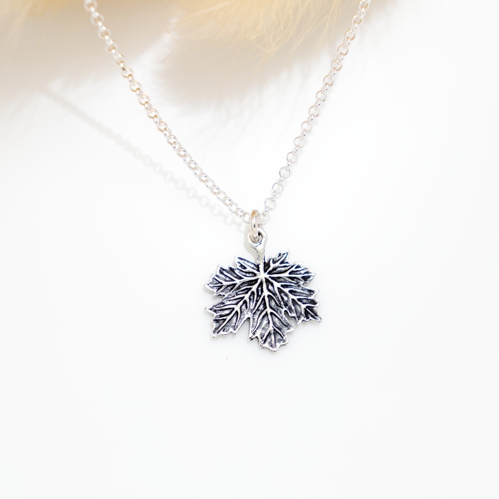 【Angel & Me】楓葉 一葉一生 s925 純銀 項鍊 生日 情人節 禮物, , large