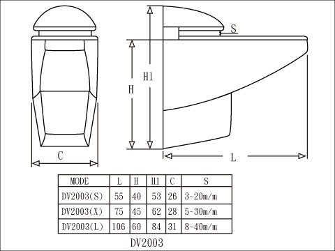 【協進五金】玻璃夾 吊水霧鎳, , large