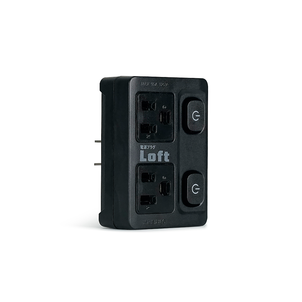 [RONEVER] 節電2開2插分接器 ZPR-056 黑, , large