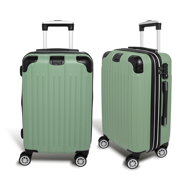 【Alldma鷗德馬】28吋繽紛玩色拉鏈行李箱S3-抹茶綠(贈B2束帶)