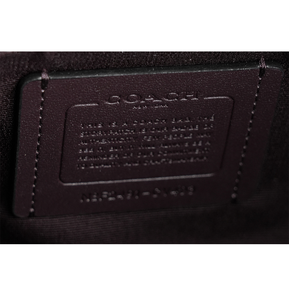 COACH Rowan 金字再生皮革二用波士頓包/黑色, , large