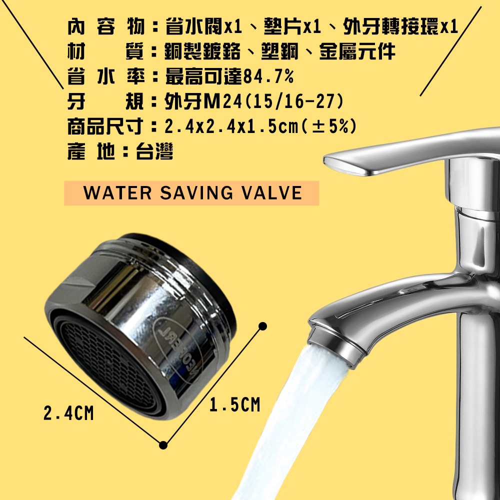 金德恩 GS 台灣製造 Neoperl 氣泡式出水省水閥 2010 省水閥 外牙型省水閥 省水器 節水器 水波器 過濾器 四分, , large