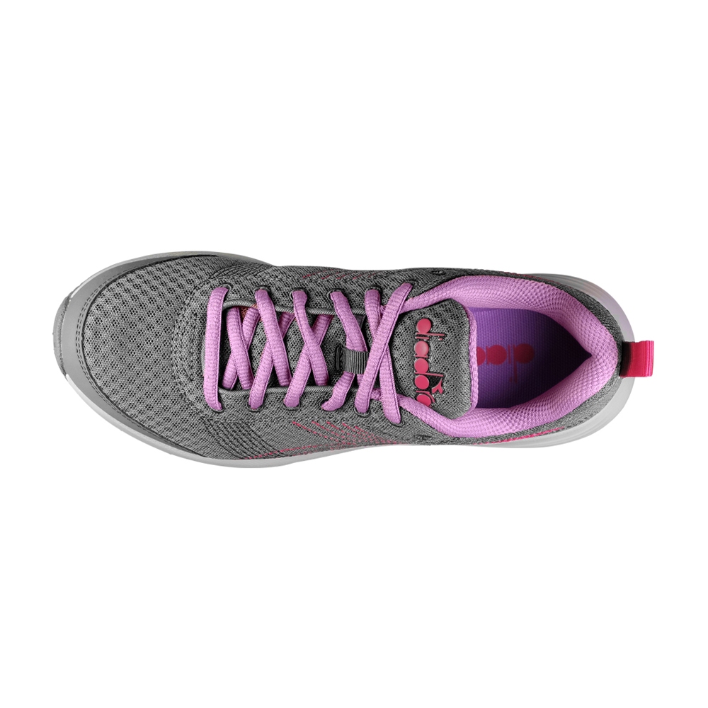 DIADORA迪亞多那 義大利進口 輕量運動慢跑鞋 EASY RUN 女運動鞋 女鞋 輕量 透氣 吸震 棉鞋墊 紅 灰, , large