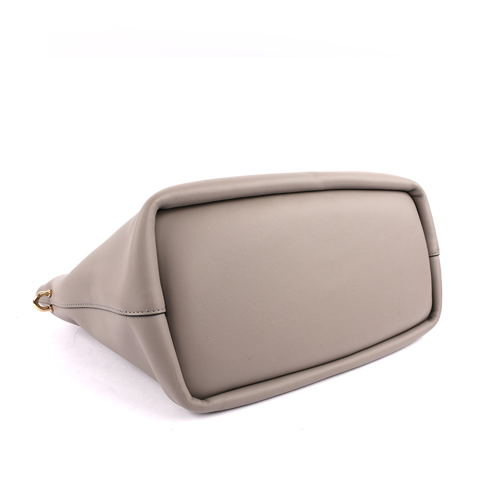 CHLOE' Baylee Small羊毛two-tone tote小牛皮/灰色, , large