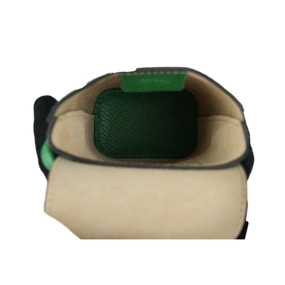 LONGCHAMP EPURE 翻蓋牛皮手機包/綠色, , large