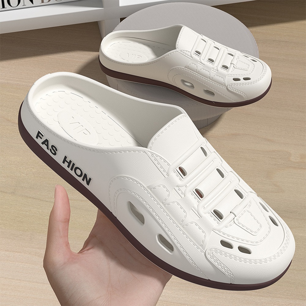 【CITY STAR】Men's casual slip-on beach clogs, , large