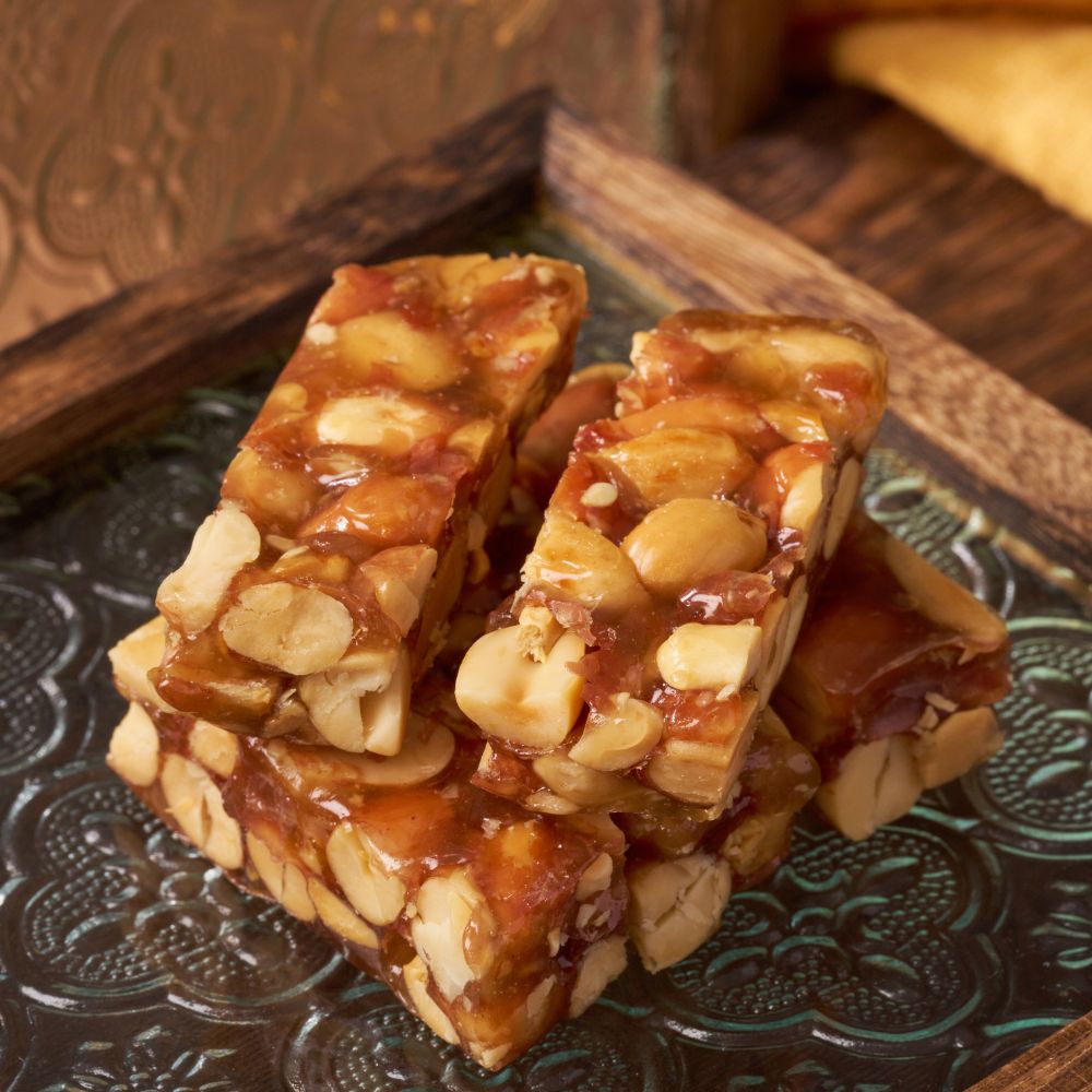 【周周生活】紅膜花生軟糖 5包組 贈2包體驗包 整顆花生香氣濃郁 台灣名產, , large