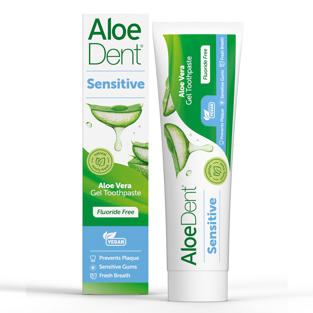 英國Aloe Dent-安敏舒牙膏(無氟 100ml x 2入), , large