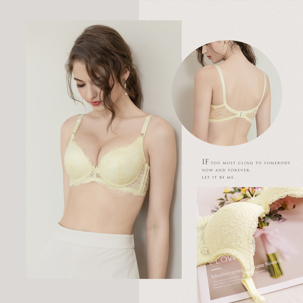 【Clany可蘭霓】歐式托高集中質感ABC內衣(初暮黃 6265-71), , large