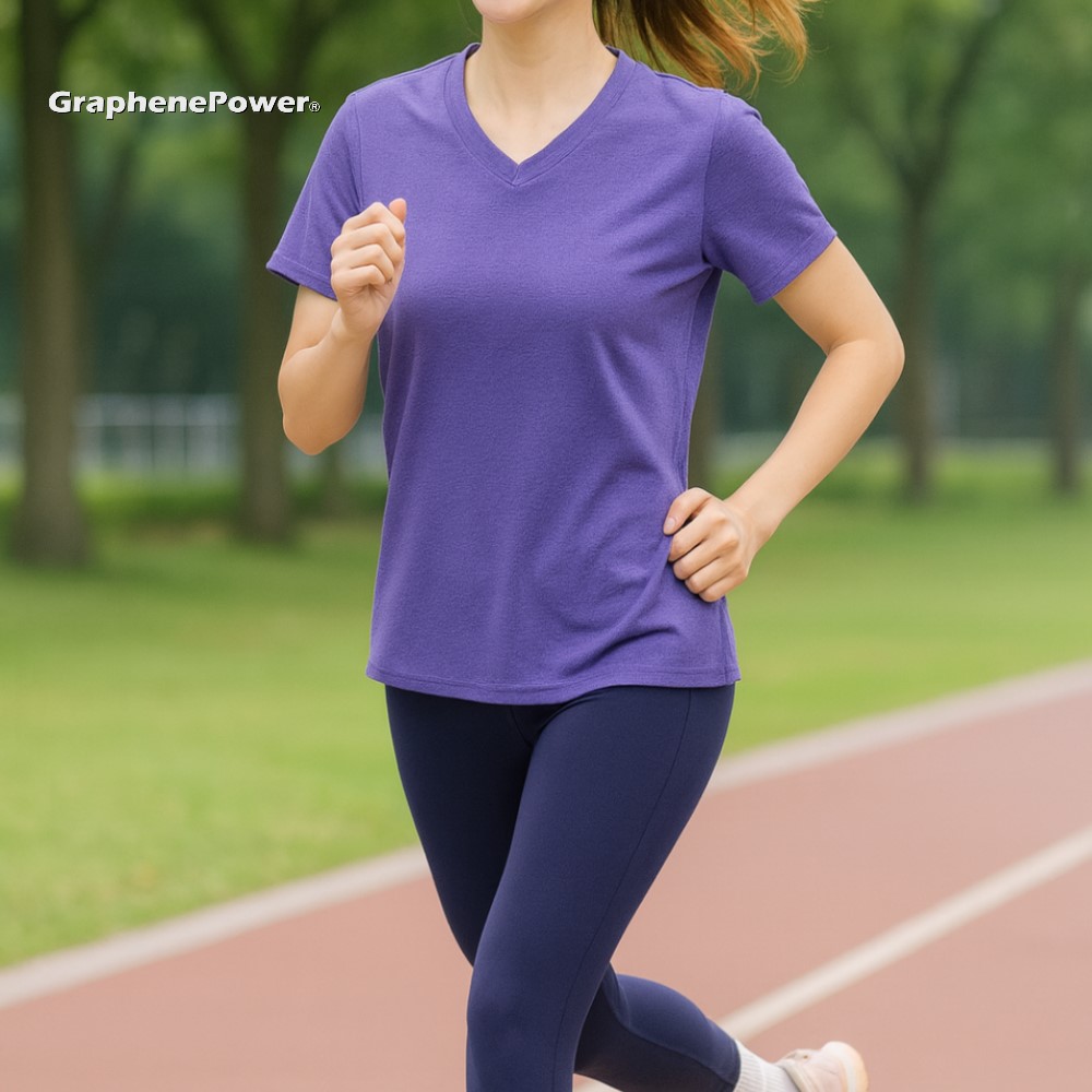 Graphene Thermal Circulation T-Shirt - Lavender Purple/XL, , large