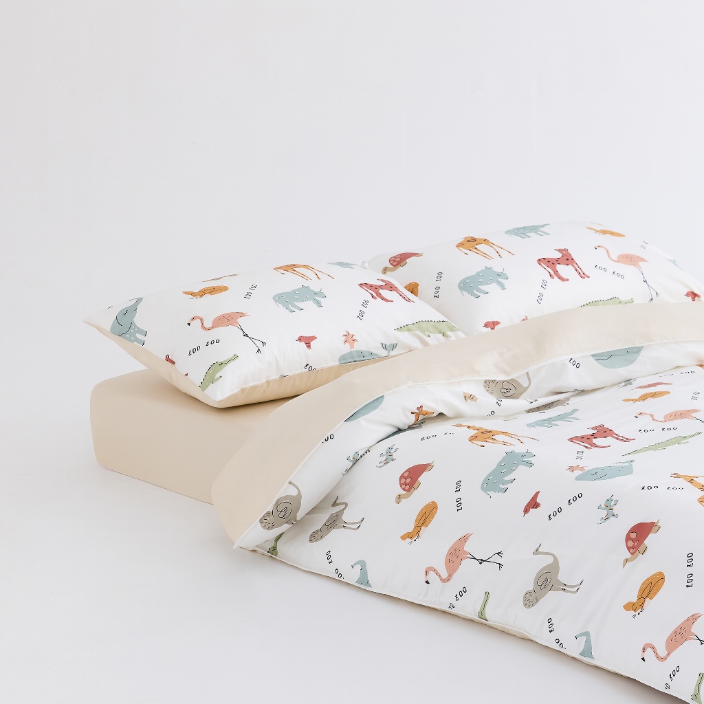 DOTDOT Lite - 『The Zoo』 床包枕套組/被套/涼被/寢具組, , large