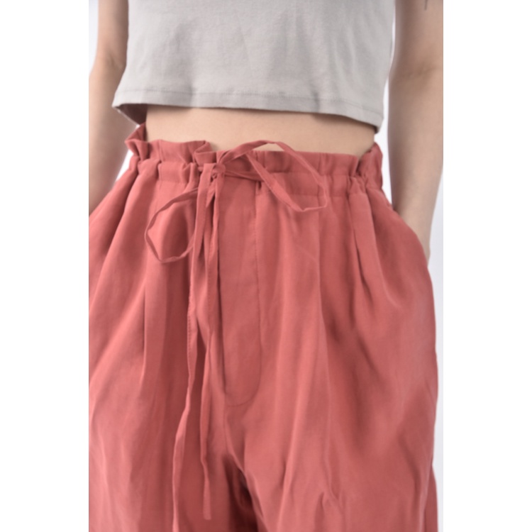 (XL) mango高腰寬鬆紅色長褲二手衣, , large