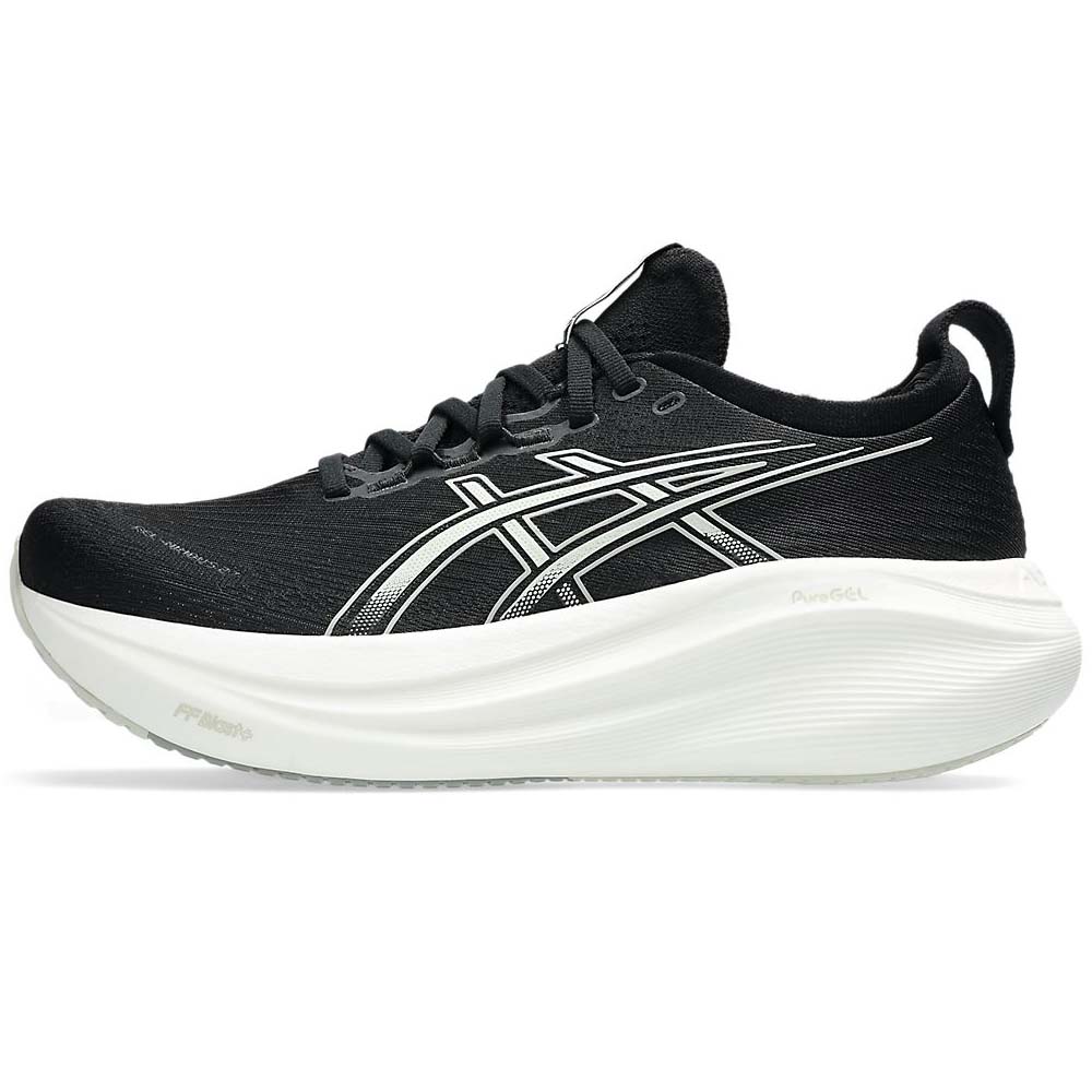 [秉宸] ASICS GEL-NIMBUS 27 (D) 女慢跑鞋 黑白 寬楦 1012B752-002, , large