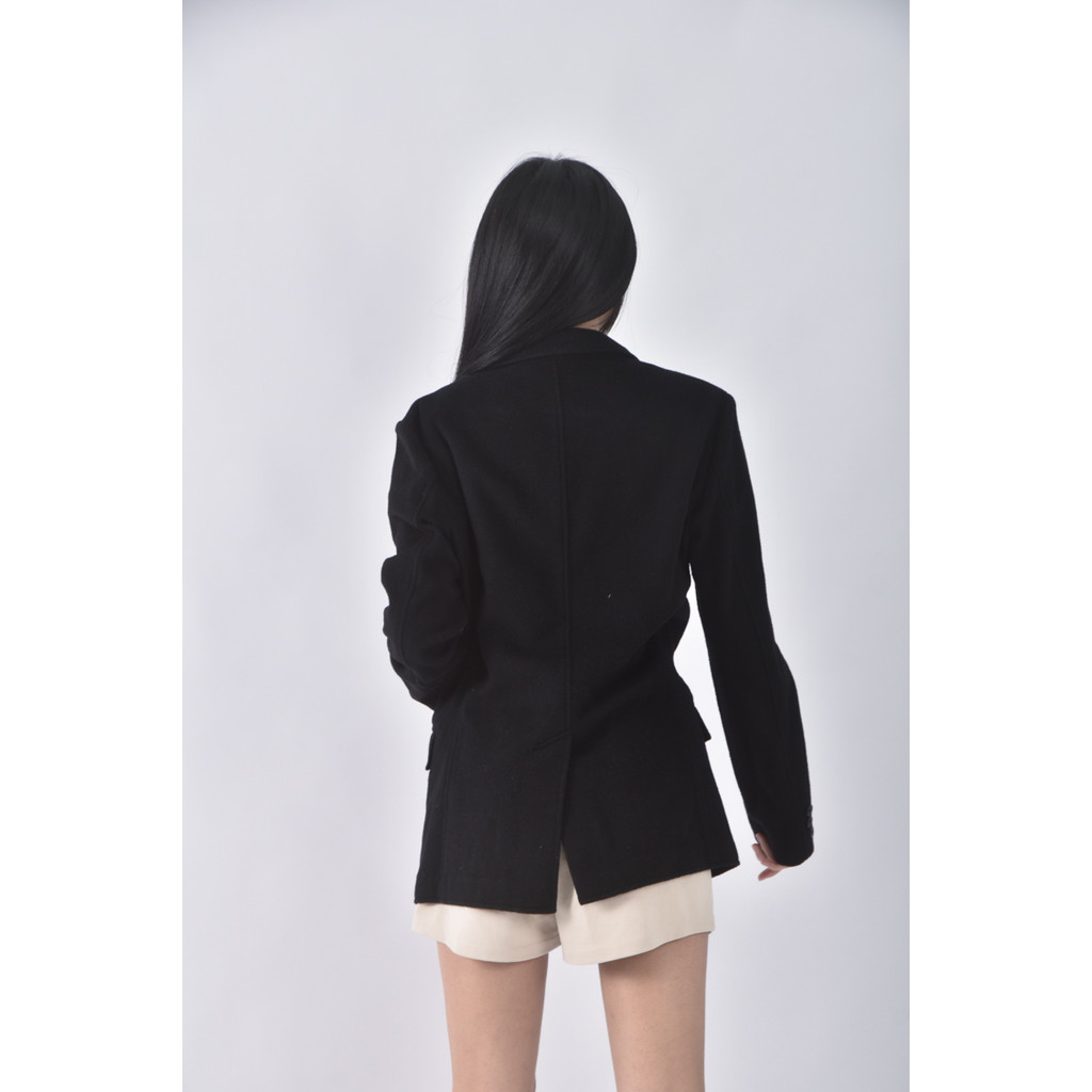 (2XL) lativ質感黑色外套二手衣, , large