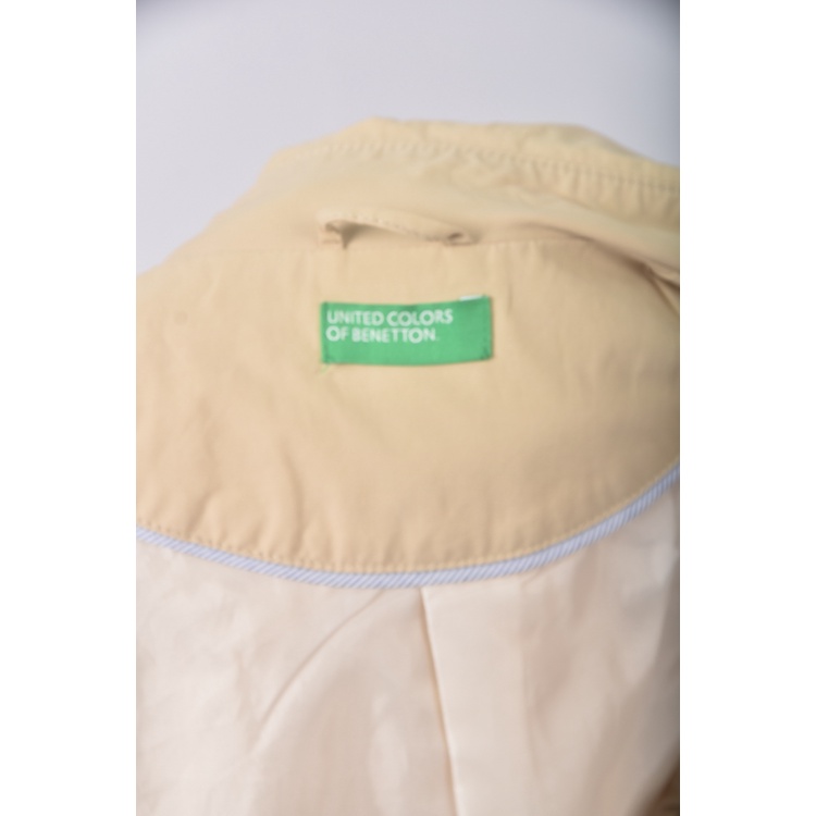 (M) united colors of benetton質感風衣杏色外套二手衣, , large