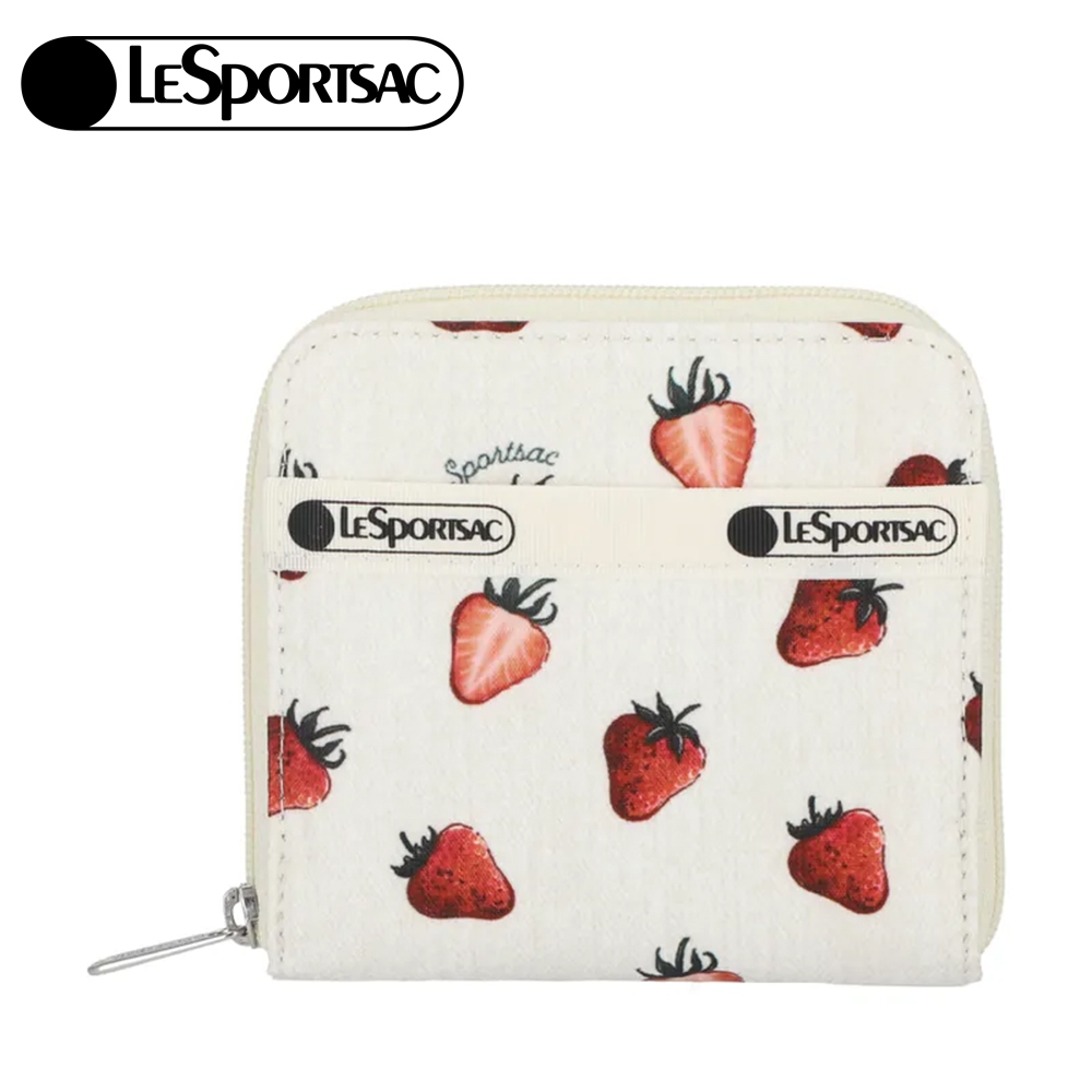 |快速出貨|Lesportsac Compact Zip Wallet 極簡輕薄錢包 送禮推薦-莓果輕舞, , large